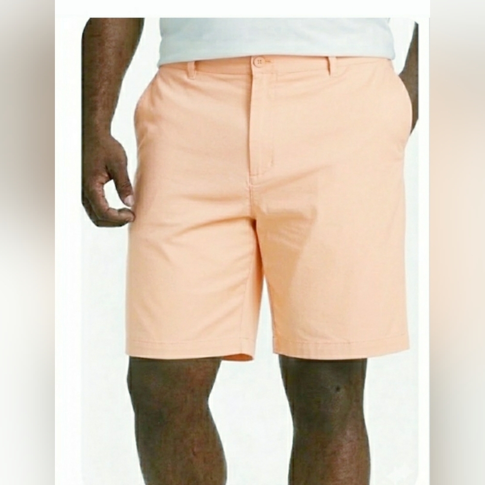 Preppy Shorts Resort Man 42 Casual Stretch Cotton Flat Front Golf Cruise New